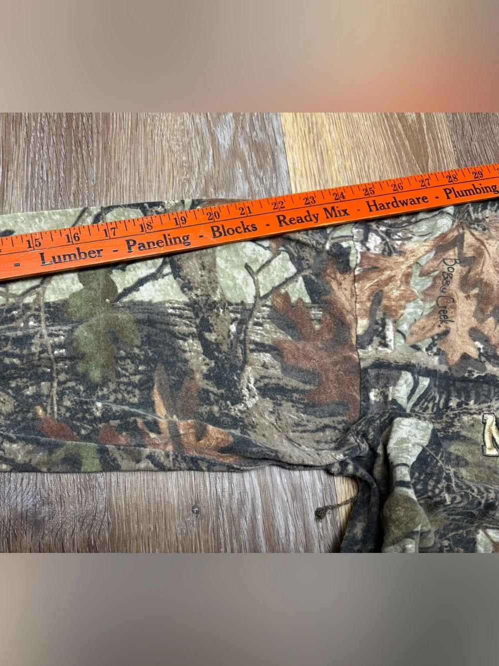 Vintage  Long-Sleeve Camo Michigan Tee - Green & Brown